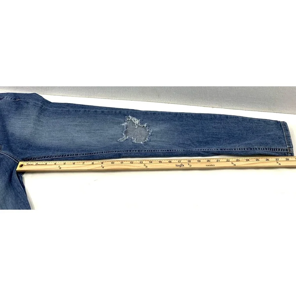 Free‎ People Jeans Womens Size 28 Destroyed Distress Skinny Medium Wash Denim